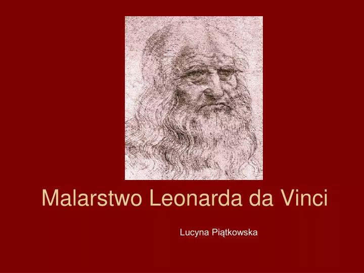 Ppt Malarstwo Leonarda Da Vinci Powerpoint Presentation Free