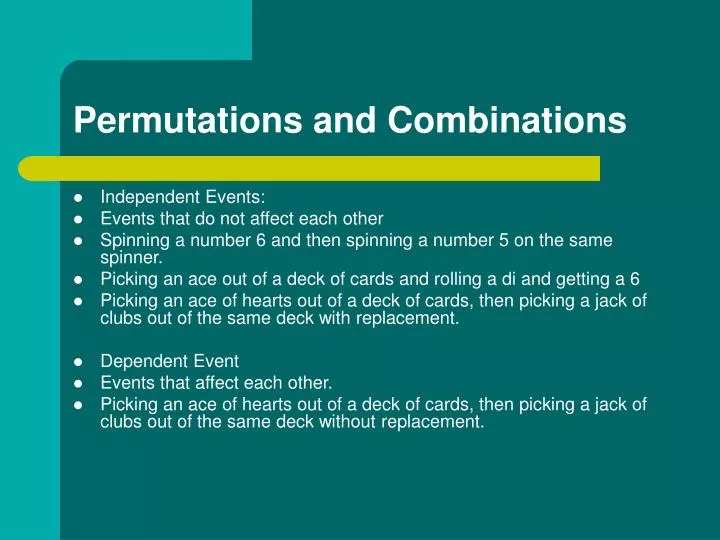 Ppt Permutations And Combinations Powerpoint Presentation Free