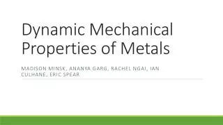 Ppt Physical Properties Of Metals Powerpoint Presentation Free