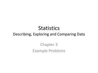 PPT 14 Describing Data Graphical And Descriptive Statistics