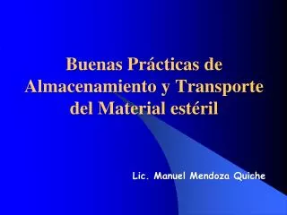 PPT Manejo Y Almacenamiento De Material PowerPoint Presentation Free