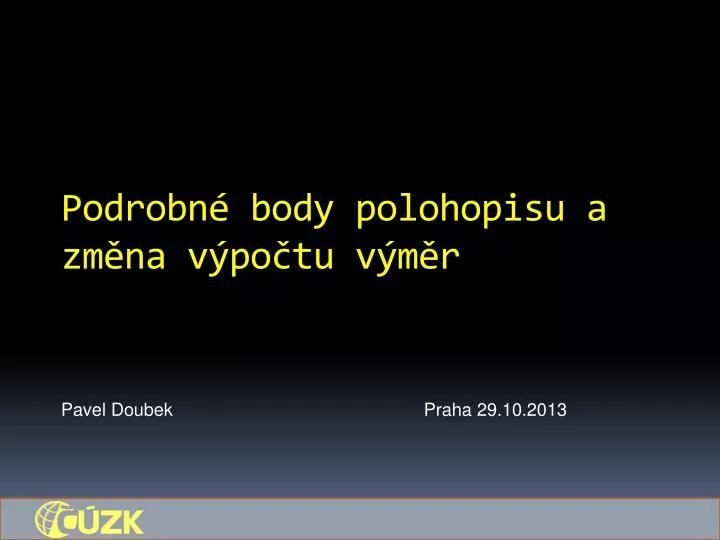 Ppt Podrobn Body Polohopisu A Zm Na V Po Tu V M R Powerpoint