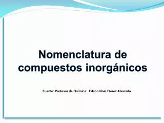 Ppt Nociones De Nomenclatura Y Qu Mica De Compuestos Org Nicos