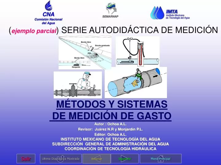 PPT MÉTODOS Y SISTEMAS DE MEDICIÓN DE GASTO PowerPoint Presentation