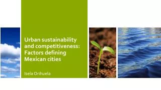 Urban sustainability and competitiveness: Factors defining Mexican cities