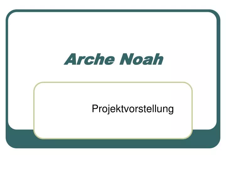 arche noah