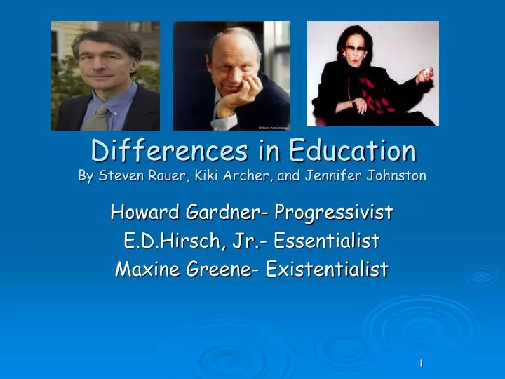 differences in education by steven rauer kiki archer and jennifer johnston