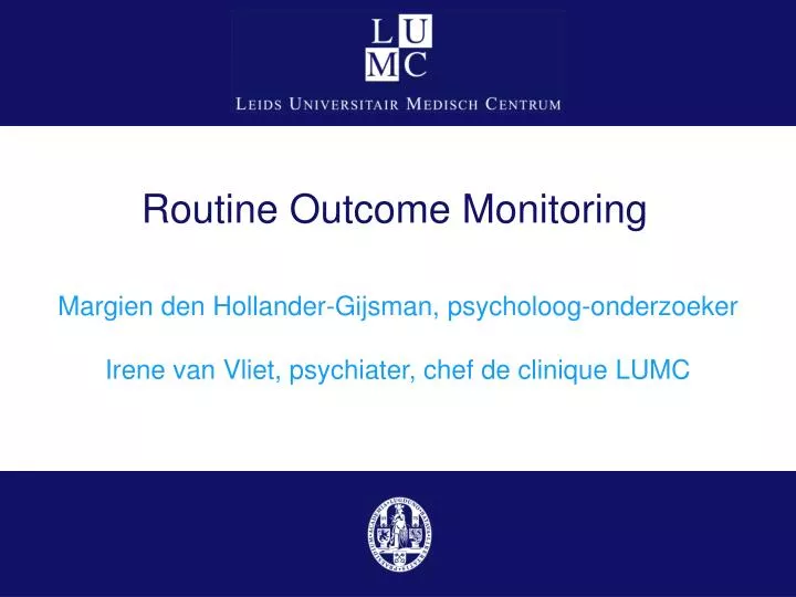 routine outcome monitoring