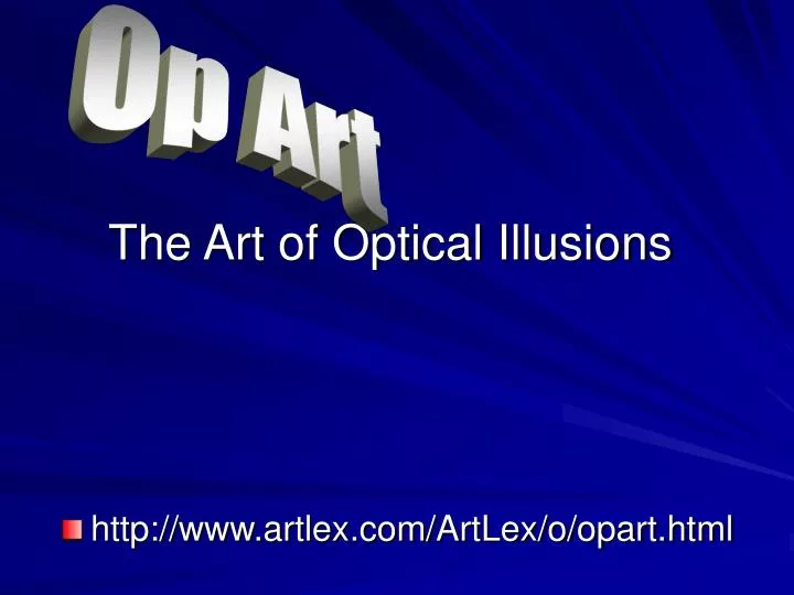 the art of optical illusions