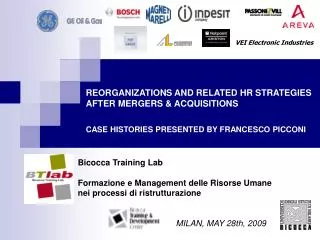 Bicocca Training Lab Formazione e Management delle Risorse Umane nei processi di ristrutturazione