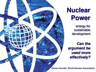 Nuclear Power energy for sustainable development