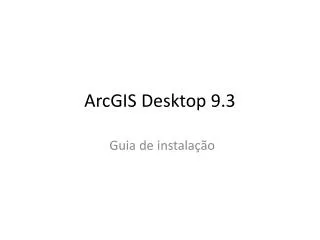 arcgis desktop 9 3