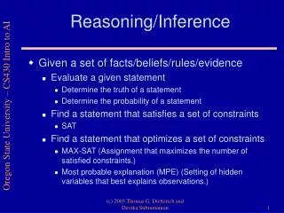 Reasoning/Inference