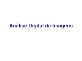 an lise digital de imagens