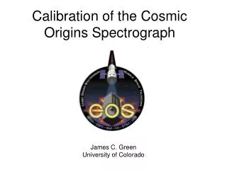 Calibration of the Cosmic Origins Spectrograph