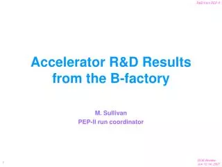 Accelerator R&amp;D Results from the B-factory