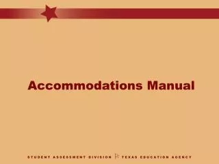 Accommodations Manual