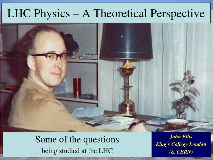 lhc physics a theoretical perspective