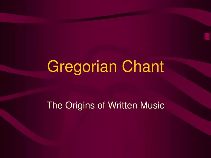 gregorian chant