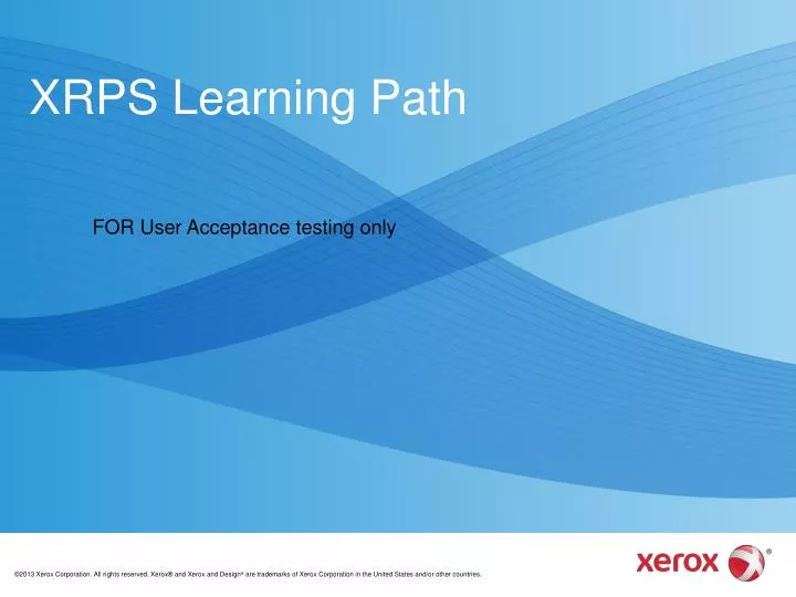xrps learning path