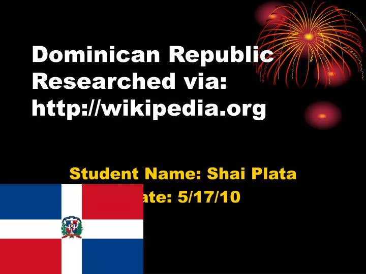dominican republic researched via http wikipedia org