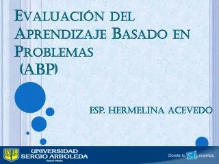 evaluaci n del aprendizaje basado en problemas abp