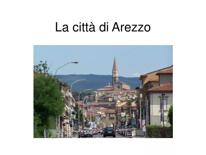 la citt di arezzo