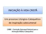 INICIAÇÃO À VIDA CRISTÃ - slide 1