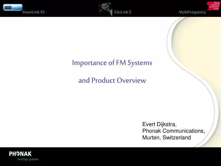 importance of fm systems and product overview