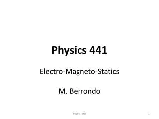 Physics 441