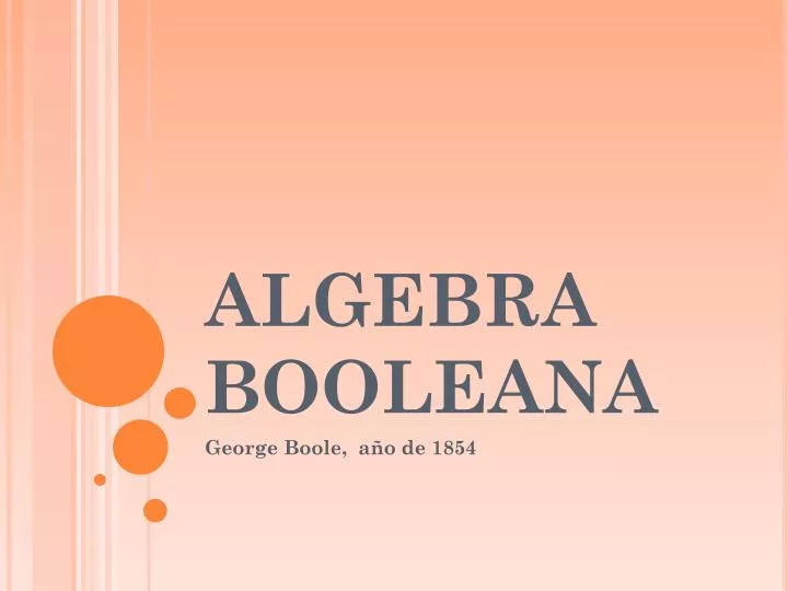 algebra booleana