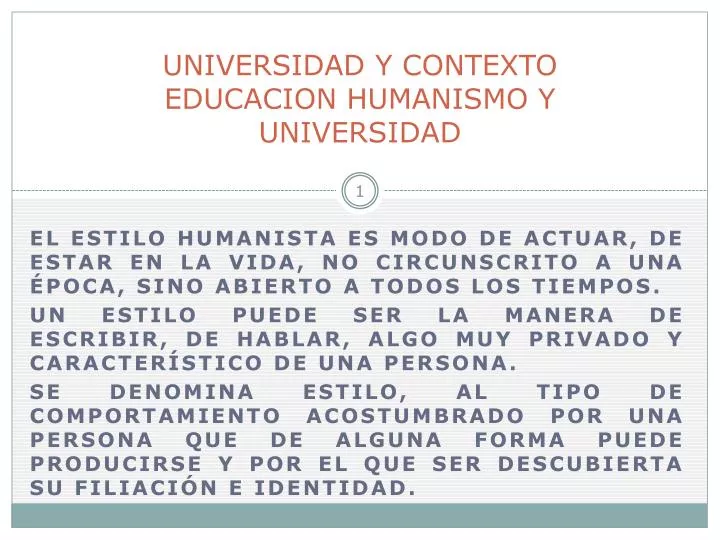 universidad y contexto educacion humanismo y universidad