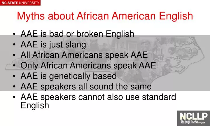 myths about african american english