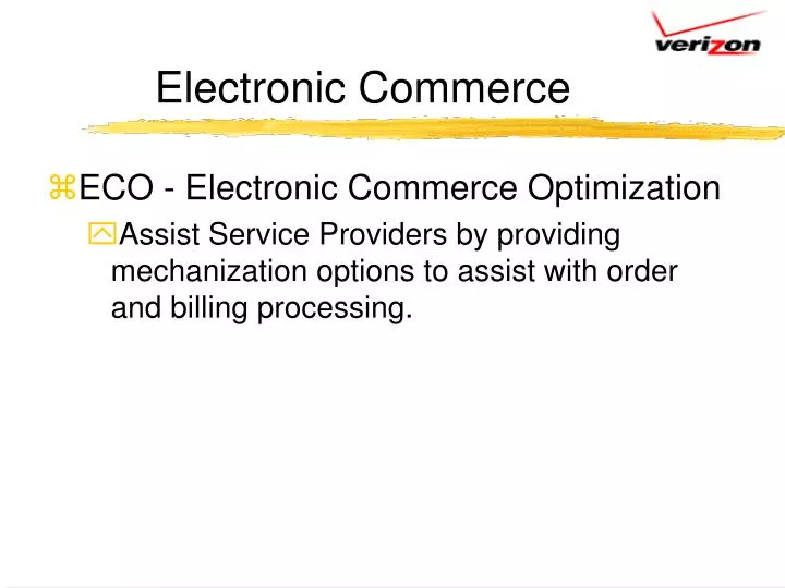 electronic commerce