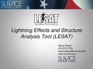 Lightning Effects and Structure Analysis Tool (LESAT)
