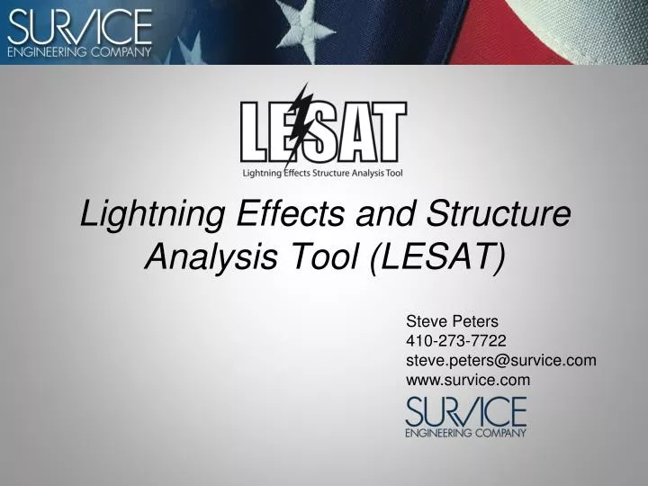 lightning effects and structure analysis tool lesat