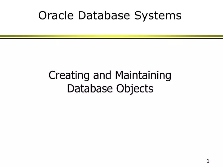oracle database systems
