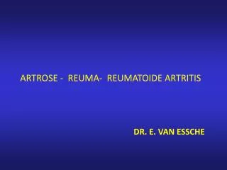 dr e van essche