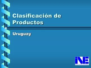 clasificaci n de productos