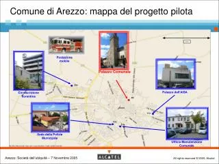 comune di arezzo mappa del progetto pilota