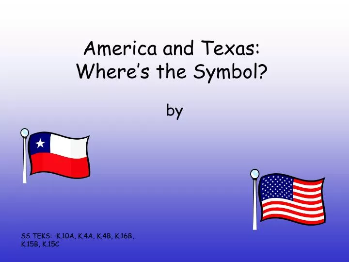 america and texas where s the symbol