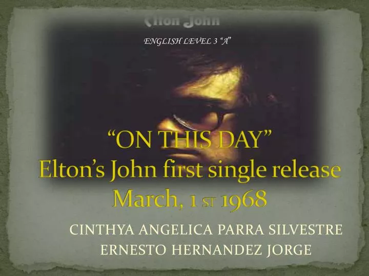 on this day elton s john first single release march 1 st 1968