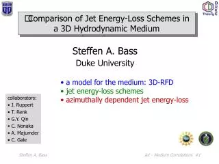 Comparison of Jet Energy-Loss Schemes in a 3D Hydrodynamic Medium