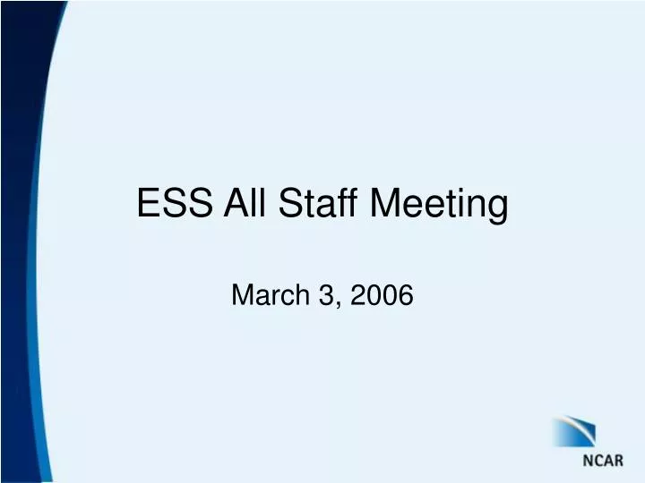 ess all staff meeting