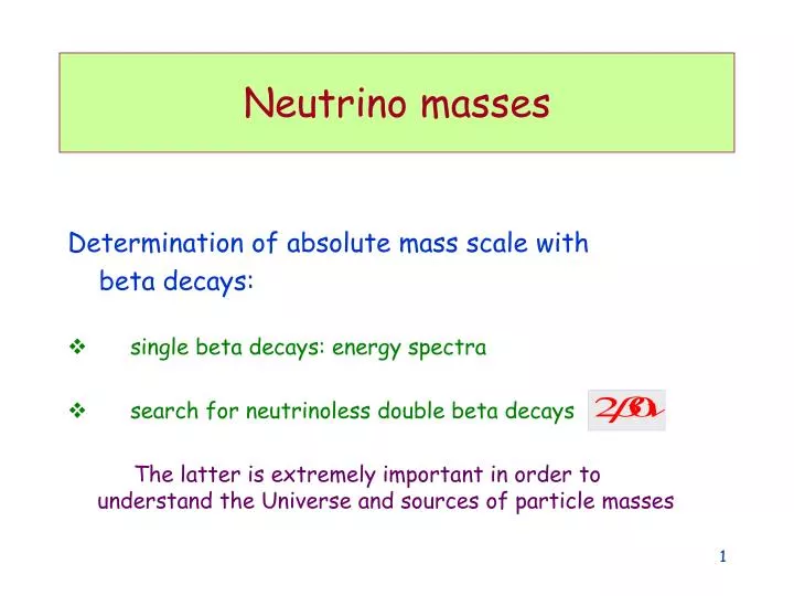 neutrino masses