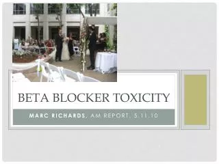 BETA BLOCKER TOXICITY