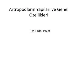artropodlar n yap lar ve genel zellikleri