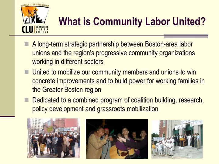 what is community labor united