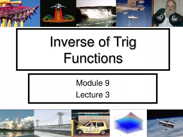 inverse of trig functions