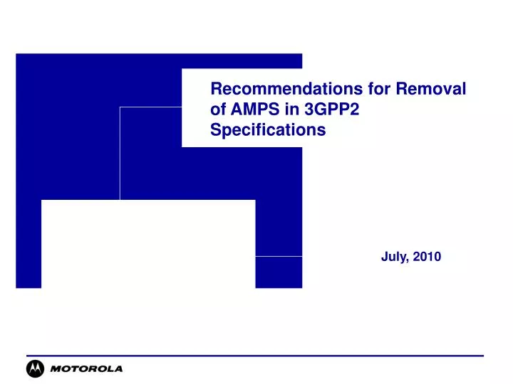 recommendations for removal of amps in 3gpp2 specifications